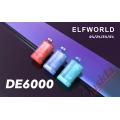 Elf World De6000 Puffs -kertakäyttöinen vape Kit -laite